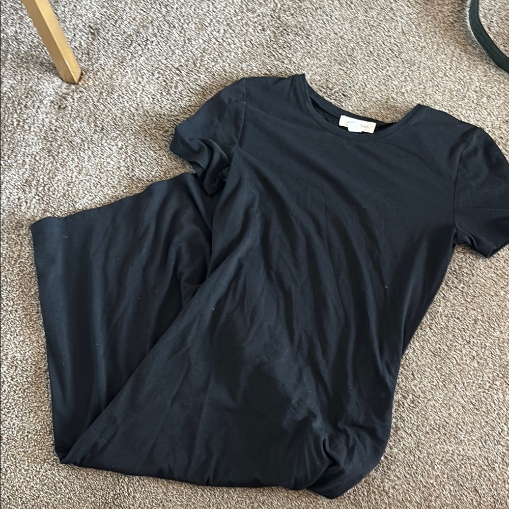 Classic Black T-Shirt Dress